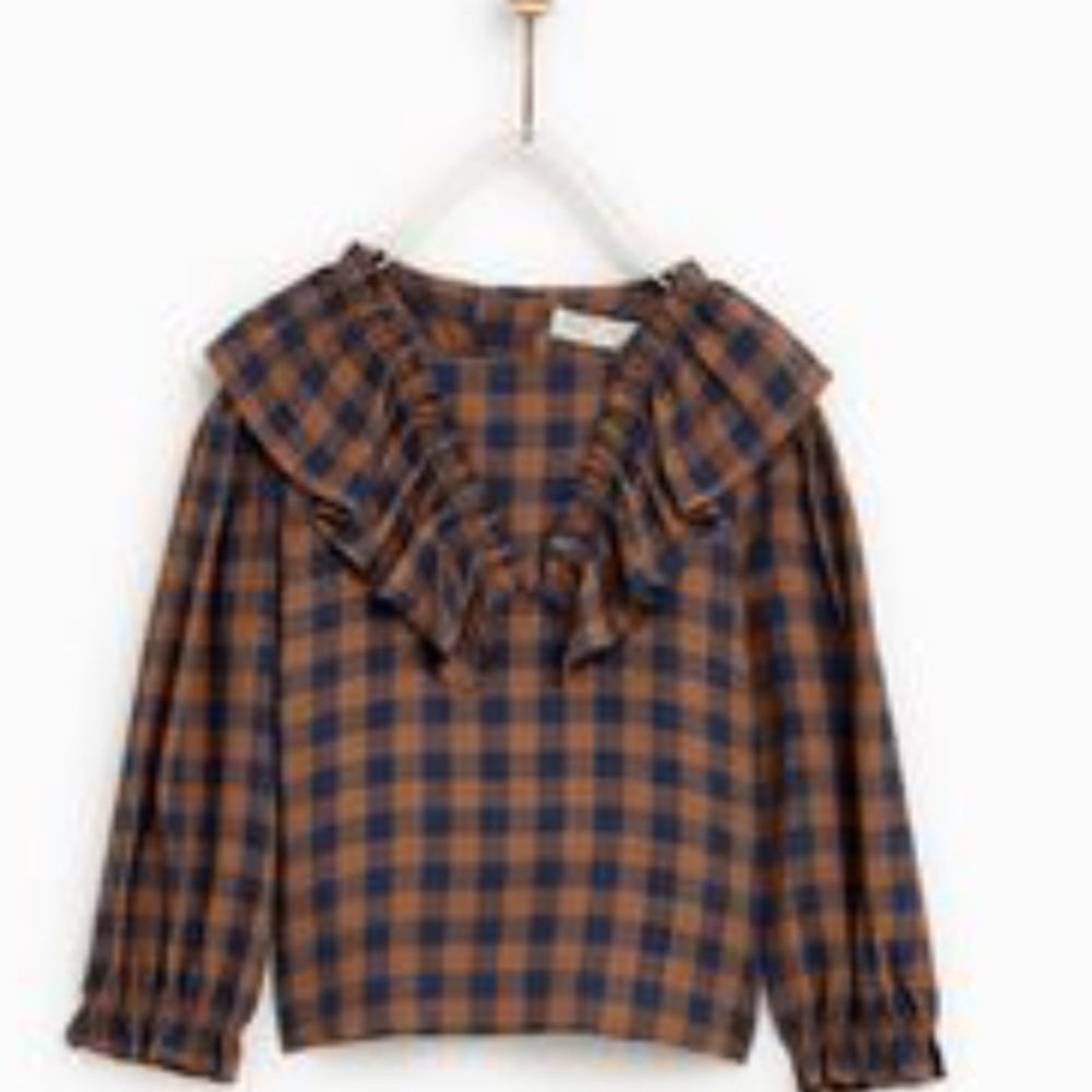 ZARA kids checked top size 13/14